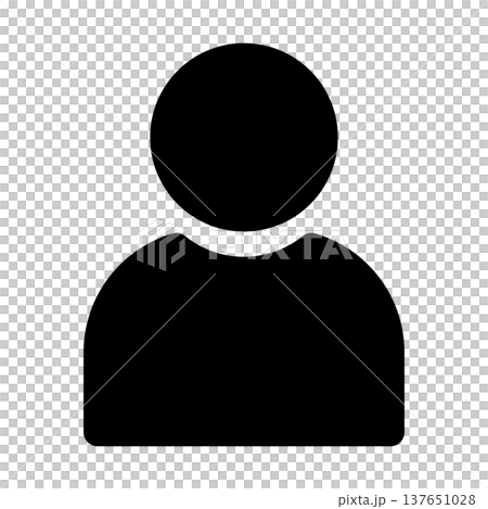 人物マークのアイコンイラスト001 137651028