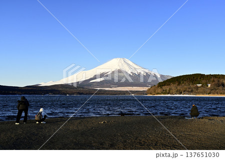 3月、山中湖岸の風景 (撮影地:山中湖岸) 3月、山中湖岸の風景 (撮影地:山中湖岸) 137651030
