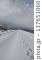 雪の積もった道路 137651060