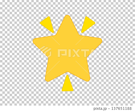 Bright yellow star flat icon with radiating triangles, symbolizing achievement and excellence Bright yellow star flat icon with radiating triangles, symbolizing achievement and excellence 137651188