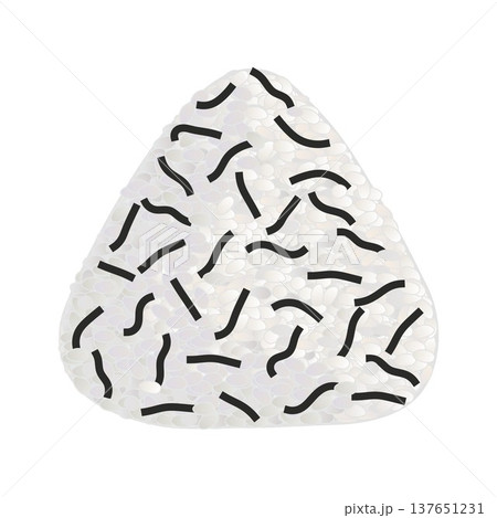 昆布おにぎりのイラスト 137651231