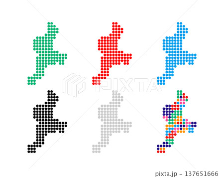 ドット絵の地図＿三重県＿丸ドット-01 137651666