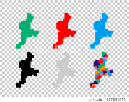 Pixel art map of Mie Prefecture - Square Dot-03 137651673