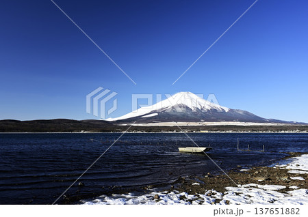 3月、山中湖岸の風景 (撮影地：山中湖岸) 137651882