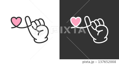 運命の赤い糸アイコン 137652008