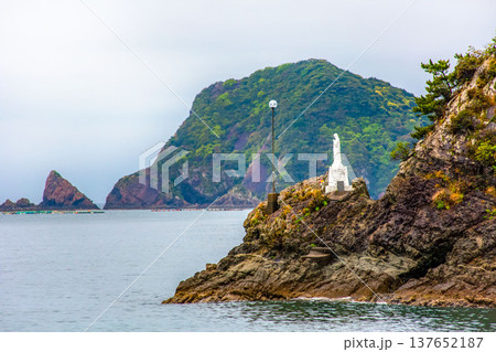 熊本県天草・﨑津港 海上のマリア(海上マリア像) 熊本県天草・﨑津港 海上のマリア(海上マリア像) 137652187