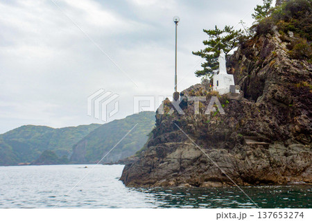 熊本県天草・﨑津港　信仰のシンボル・海上のマリア（海上マリア像） 137653274