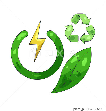 Illustration of Green energy 137653298