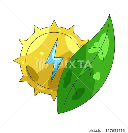Illustration of Sun energy Illustration of Sun energy 137653316