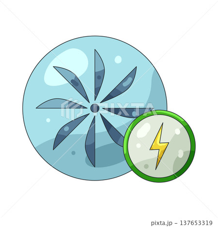 Illustration of turbine Illustration of turbine 137653319