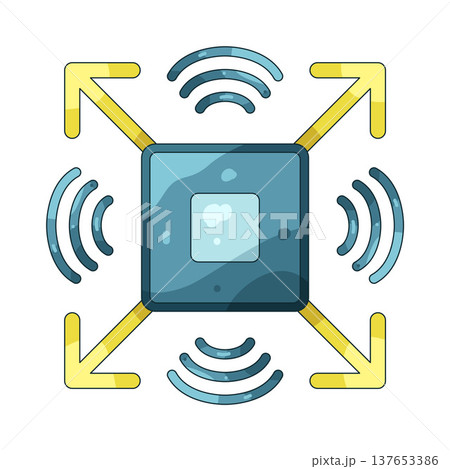 Illustration of size sensor Illustration of size sensor 137653386