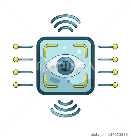 Illustration of eye sensor 137653389