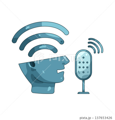 Illustration of voice sensor 137653426