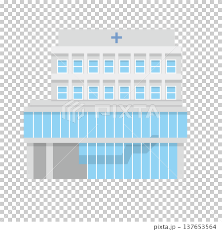 病院の建物イラスト 137653564