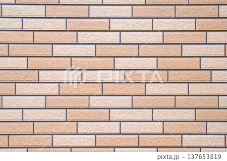 レンガ調高級感清潔感のある張壁ベージュ系2 137653819