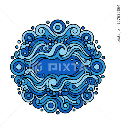 Abstract Blue Water Pattern Abstract Blue Water Pattern 137653864