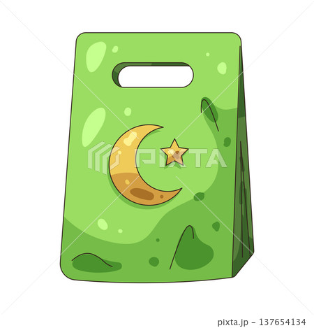 Illustration of gift bag Illustration of gift bag 137654134
