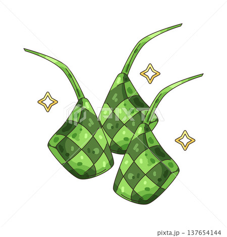 Illustration of ketupat Illustration of ketupat 137654144