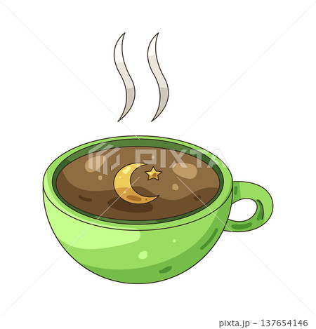 Illustration of coffee cup Illustration of coffee cup 137654146