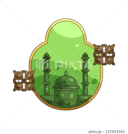Illustration of mosque  137654163