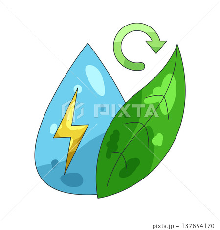 Illustration of Eco water 137654170