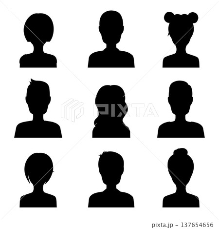 Set of Avatar, user icon. People Flat icons collection. Set of Avatar, user icon. People Flat icons collection. 137654656