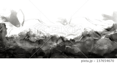 Abstract background border of dynamic passionate black color in liquid acrylic technique,blown with a hair dryer like texture of stone.As a symbol of contemporary art.With empty space in center Abstract background border of dynamic passionate black color in liquid acrylic technique,blown with a hair dryer like texture of stone.As a symbol of contemporary art.With empty space in center 137654670