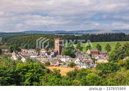 Scenic view of Doune village in Scottish countryside 137655984