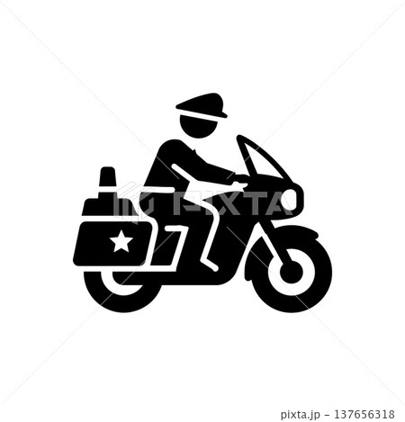 Motorized Highway Enforcement Unit Icon Motorized Highway Enforcement Unit Icon 137656318