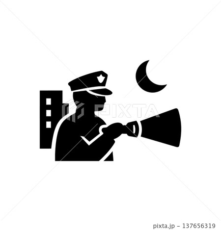 Night Patrol Surveillance Icon Night Patrol Surveillance Icon 137656319
