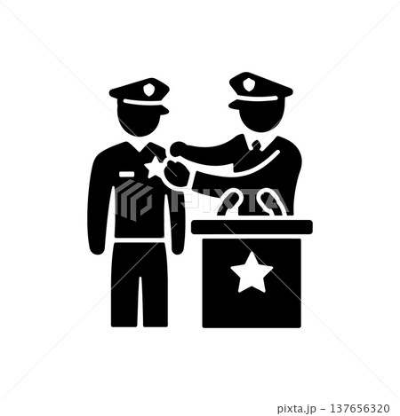 Officer Award Ceremony Icon 137656320