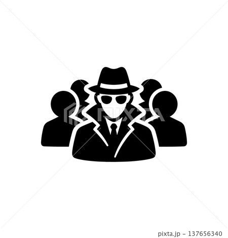 Undercover Secret Agent Spy Icon Undercover Secret Agent Spy Icon 137656340