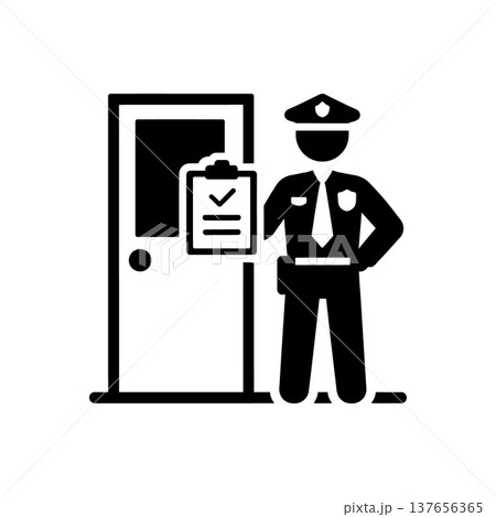 Official Police Search Warrant Icon 137656365
