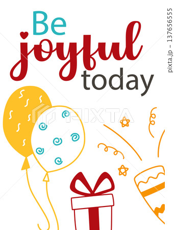 Be joyful today greeting card 137656555