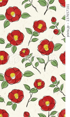 椿のイラスト 137657101