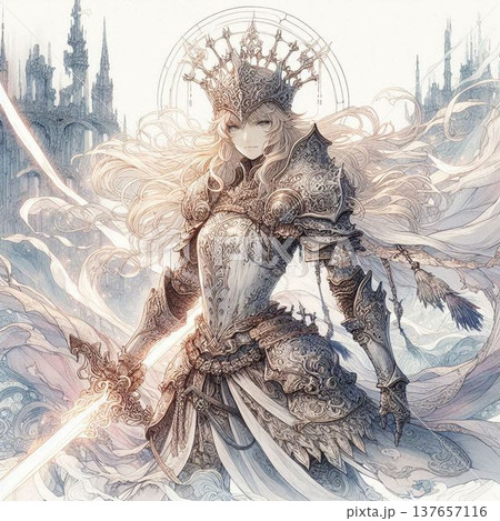 戦乙女、ヴァルキリー、女聖騎士、亡国の女騎士、女騎士 137657116