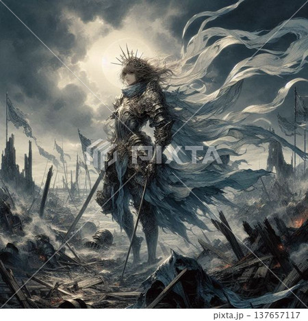 戦乙女、ヴァルキリー、女聖騎士、亡国の女騎士、女騎士 137657117