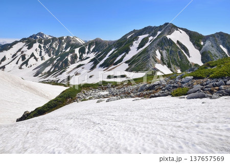 春の立山連峰バックカントリー 137657569