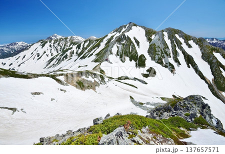 春の立山連峰バックカントリー 137657571