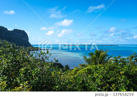 Coastal View and Ocean on Maupiti Island, French Polynesia Coastal View and Ocean on Maupiti Island, French Polynesia 137658259