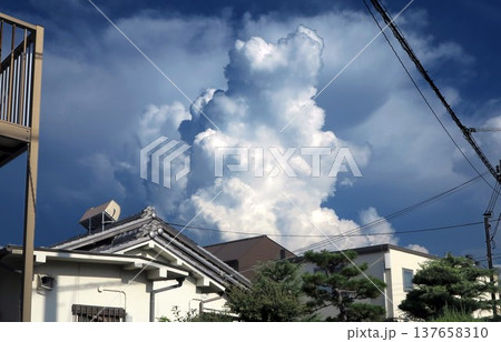 入道雲 積乱雲 夏の風景 入道雲 積乱雲 夏の風景 137658310