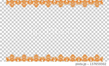 Gorgeous orange lace background 137659302