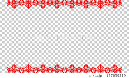 A gorgeous red lace background 137659319