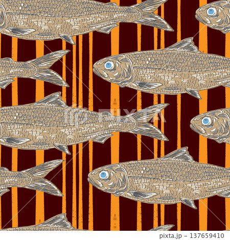 seamless pattern with fish seamless pattern with fish 137659410