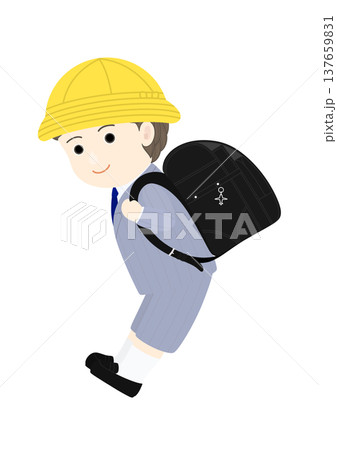 ランドセルを背負った小学生の男の子 ランドセルを背負った小学生の男の子 137659831