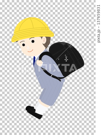 ランドセルを背負った小学生の男の子 ランドセルを背負った小学生の男の子 137659831