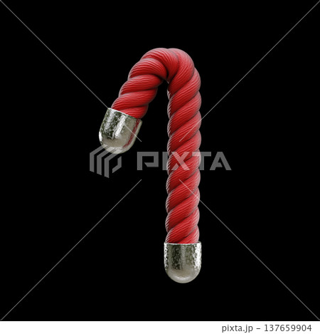 Red rope Font Number 1 ONE 3D Red rope Font Number 1 ONE 3D 137659904