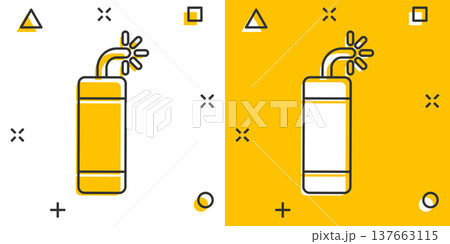Bomb icon in comic style. Dynamite cartoon vector illustration on white isolated background. C4 tnt splash effect business concept. 137663115
