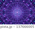 Abstract Geometric Pattern With Purple And Blue Lights 137666005
