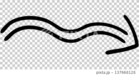 Illustration 7 of a hand-drawn double-lined arrow (black) Illustration 7 of a hand-drawn double-lined arrow (black) 137668128